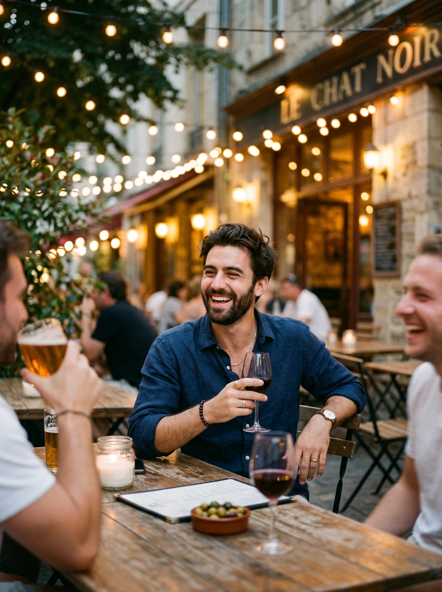 Synthetic social lifestyle scene